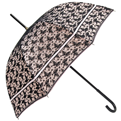 Зонт-трость "Chantal Thomass" от солнца, цвет: черно-розовый Артикул: 460 CT Производитель: Франция инфо 682b.