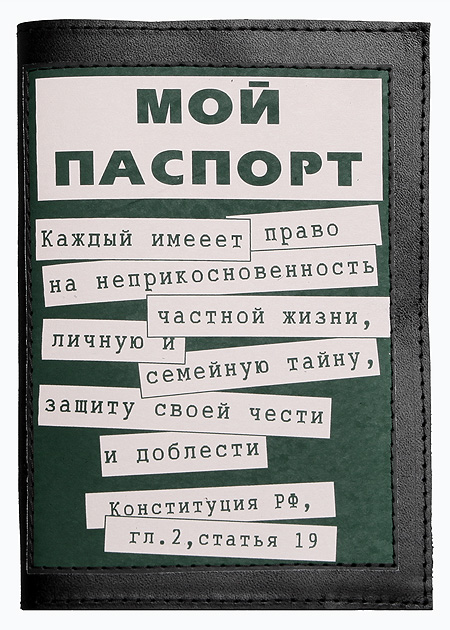 Обложка для паспорта "Мой паспорт" 14 см Автор: Дмитрий Михайлов инфо 696b.