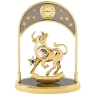 Сувенир с часами "Знак зодиака: Телец", цвет: золотой ему завершенный и презентабельный вид инфо 10022b.