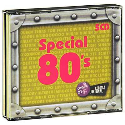 Special 80's (5 CD) Формат: 5 Audio CD (Box Set) Дистрибьюторы: EMI Music Belgium, Gala Records Европейский Союз Лицензионные товары Характеристики аудионосителей 2009 г Сборник: Импортное издание инфо 2449c.