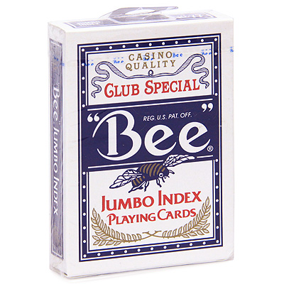 Карты игральные "Club Special Bee", цвет: синий покрытие и стандартный покерный размер инфо 8779c.