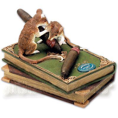 Статуэтка "Мыши с сигарами" Материал: полистоун Высота: 10 см инфо 9147c.
