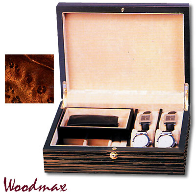 Шкатулка для часов и украшений, темно-коричневая Шкатулка Woodmax 2007 г инфо 9578c.