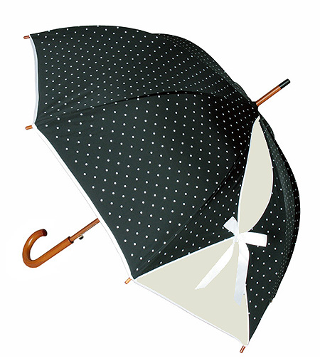 FLEURE, зонт-трость, цвет черный Зонт CHRISTELLE DUPONT 2010 г инфо 11344c.