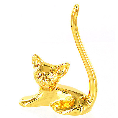 Подставка для колец "Кошка", цвет: золотистый PA2079/11 Германия Изготовитель: Италия Артикул: PA2079/11 инфо 7746d.