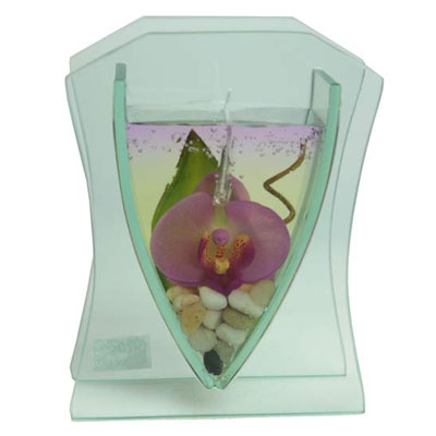 Декоративная гелевая свеча "Орхидея Калипсо" 90256 см Изготовитель: Китай Артикул: 90256 инфо 7898d.