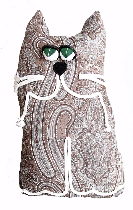 "Кот Савва" Подушка дизайнерская выполнена подушка Автор Анна Пекур инфо 7947d.