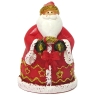 Свеча "Дед Мороз с венком" 6,5 см х 6,5 см инфо 8094d.