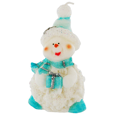 Свеча "Снеговик с подарком" зависимости от наличия на складе инфо 8105d.