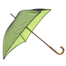 Зонт-трость "Pique" от солнца, цвет: зеленый, черный виде): 88 см Производитель: Франция инфо 8614d.