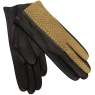 Перчатки женские "Dali Exclusive", цвет: черный, темно-бежевый, размер 6,5 шелк Производитель: Венгрия Артикул: R83-MATESSE/CHAM инфо 8655d.