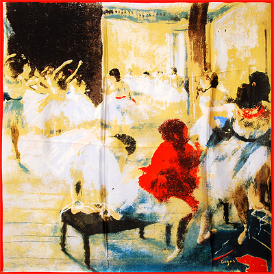 Платок "Балетная школа" (Degas), 90 см х 90 см см Производитель: Италия Артикул: 1815719 инфо 345a.