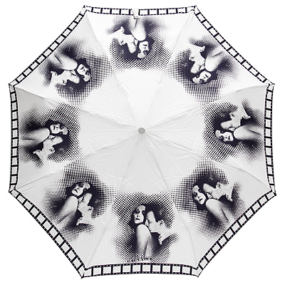 Зонт "Jean Paul Gaultier", автоматический, цвет: белый в сложенном виде: 32 см инфо 5396a.