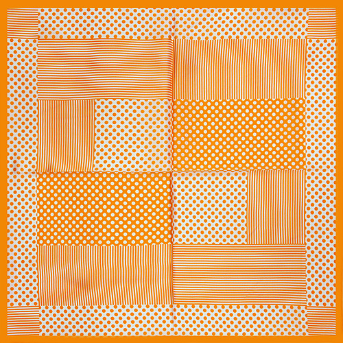 Платок, цвет: оранжевый, 53 см х 53 см Платок Венера 2009 г ; Упаковка: пакет инфо 6256a.