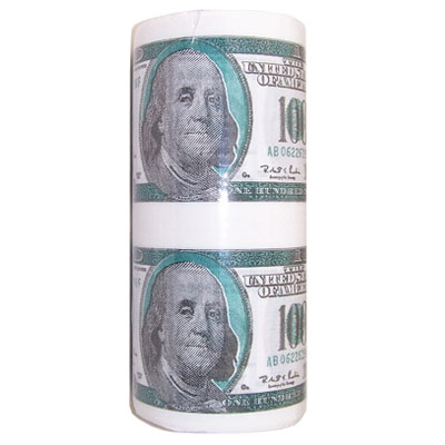 Полотенце бумажное "100 долларов" см Материал: бумага Артикул: 89428 инфо 6376a.