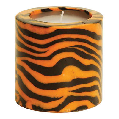 Свеча декоративная "Тигриная полоска", в ассортименте зависимости от наличия на складе инфо 6377a.